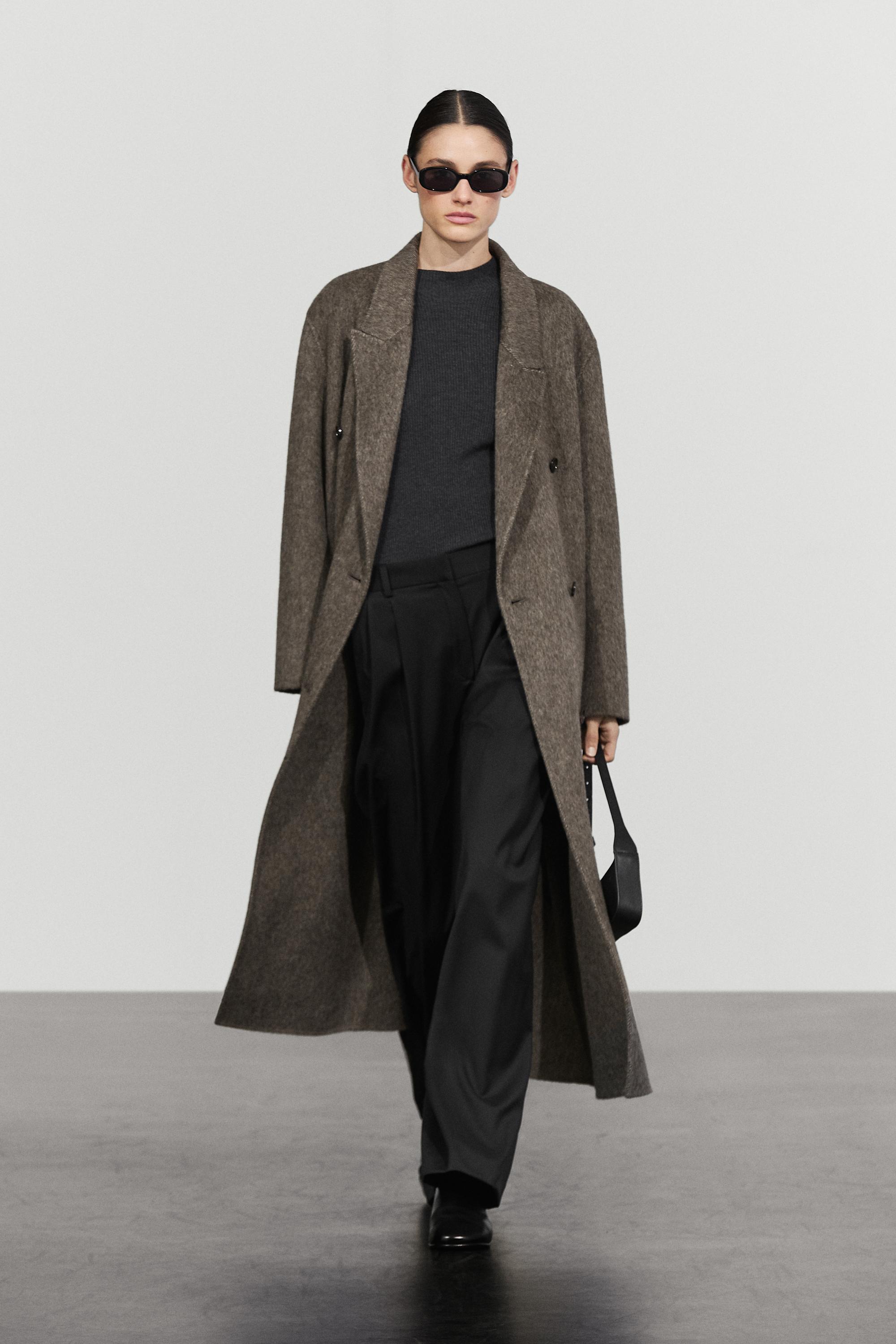 Extra fine wool pleated pants